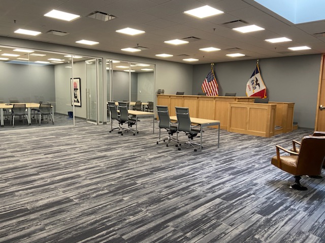 Law Group of Iowa courtroom